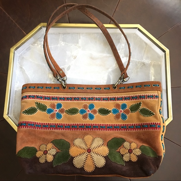 Isabella Fiore Suede Bag Vintage - Picture 2 of 8